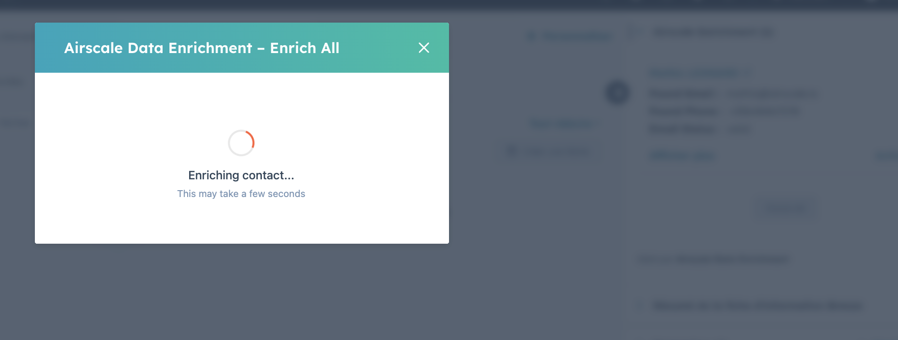 Enrichment in progress